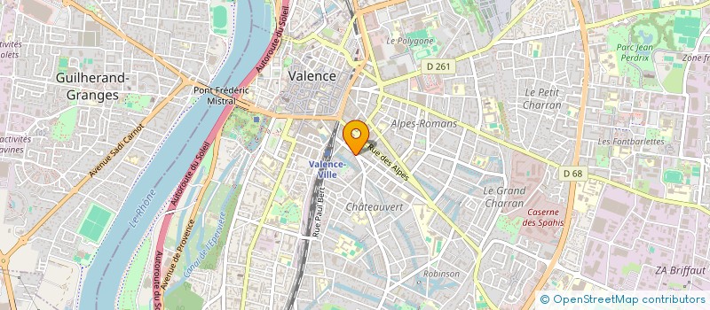 localisation de l'entreprise SCI ESTIVELLA à VALENCE