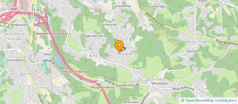 localisation de l'entreprise SCI ESTOUP PREMIERE  MOUGUERRE