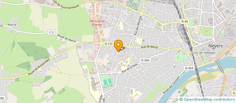 localisation de l'entreprise SCI ESTRA à NEVERS