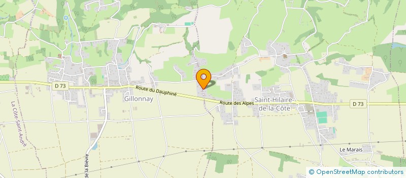 localisation de l'entreprise SCI ESTREGUI  GILLONNAY