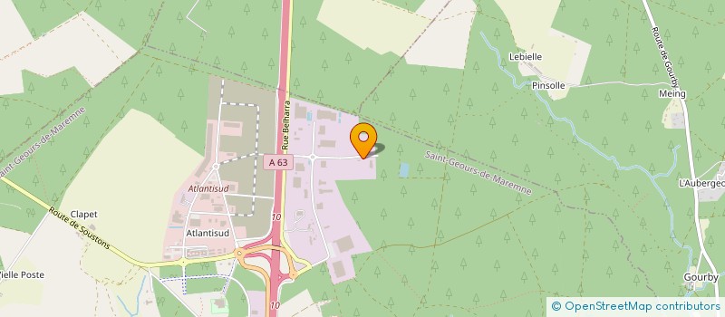 localisation de l'entreprise SCI ESTRELA à SAINT-GEOURS-DE-MAREMNE