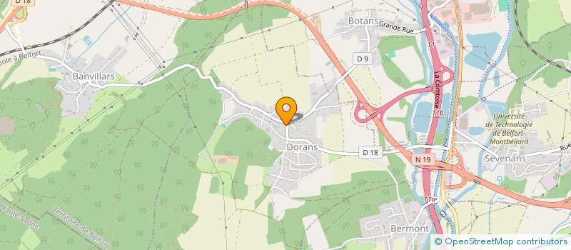 localisation de l'entreprise SCI ESTRELLA  DORANS