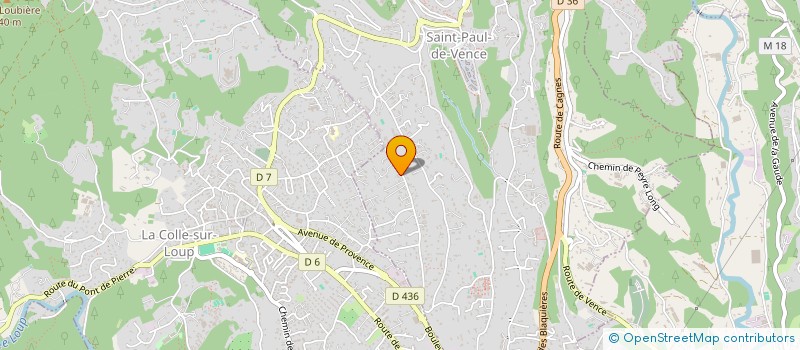 localisation de l'entreprise SCI ESTROYAC à SAINT-PAUL-DE-VENCE