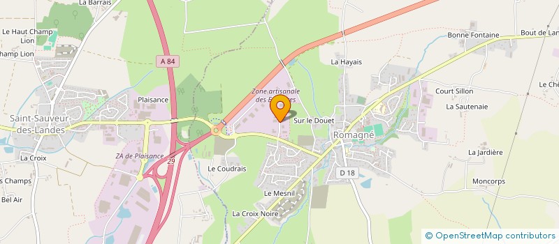 localisation de l'entreprise SCI ESTUAIRE  FOUGERES