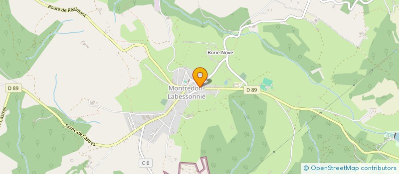 localisation de l'entreprise SCI ESVEBE  MONTREDON-LABESSONNIE