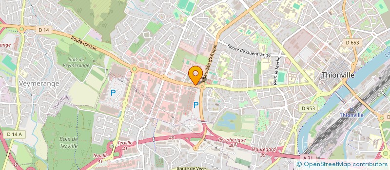 localisation de l'entreprise SCI ESY à THIONVILLE