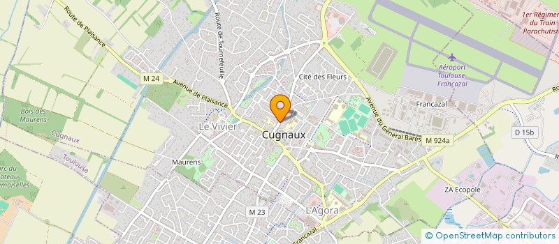 localisation de l'entreprise SCI ET AGRICOLE DU CASSEAU  CUGNAUX