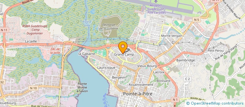 localisation de l'entreprise SCI ET DE GESTION DE VERGAIN à LES ABYMES