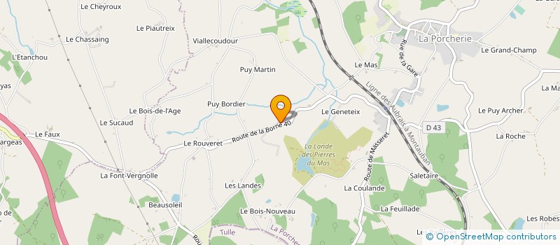 localisation de l'entreprise SCI ET F à LA PORCHERIE