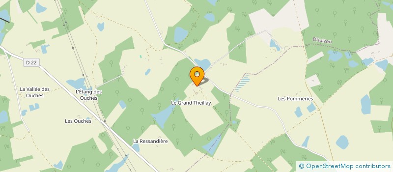 localisation de l'entreprise SCI ET FAMILIALE LE GRAND THEILLAY  DHUIZON