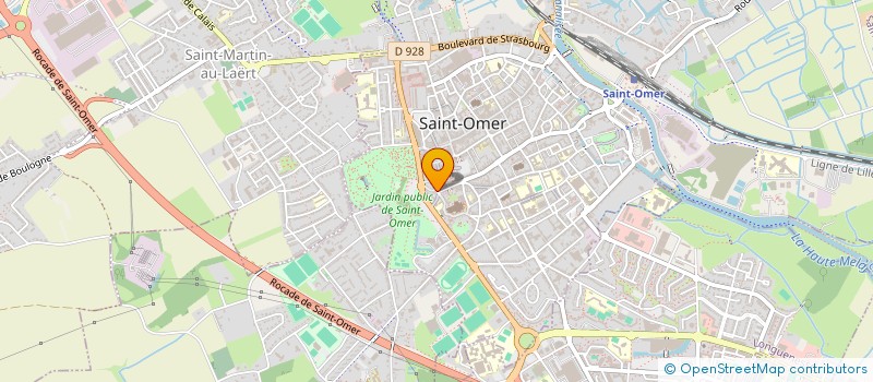 localisation de l'entreprise SCI ET FORESTIERE DU HAUT SCHOUBROUCK  SAINT-OMER