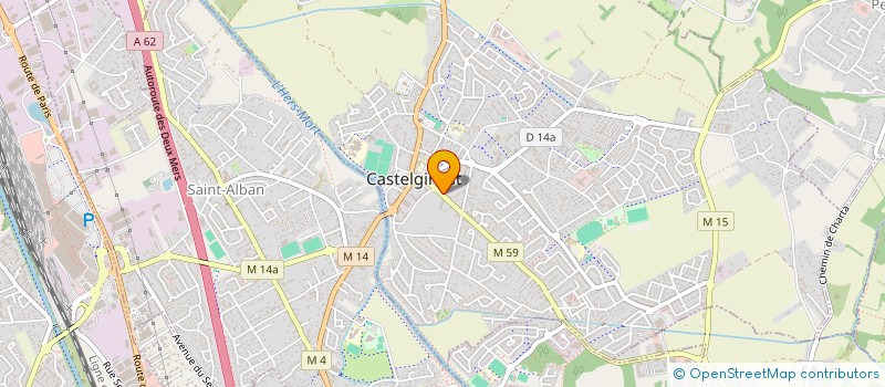 localisation de l'entreprise SCI ETALINE  CASTELGINEST