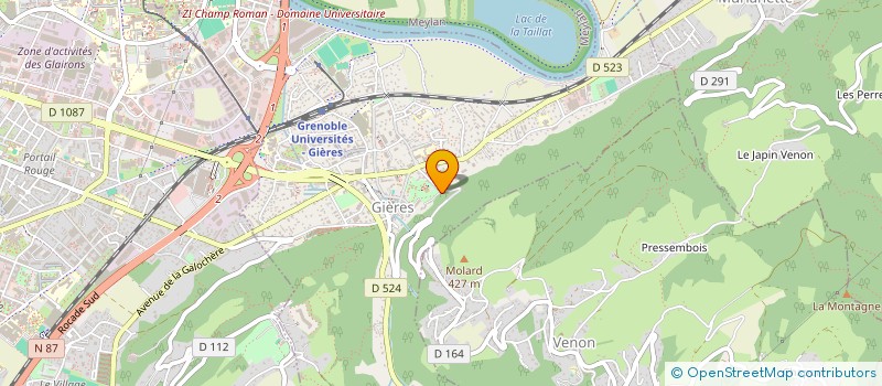 localisation de l'entreprise SCI ETAMINES  GIERES