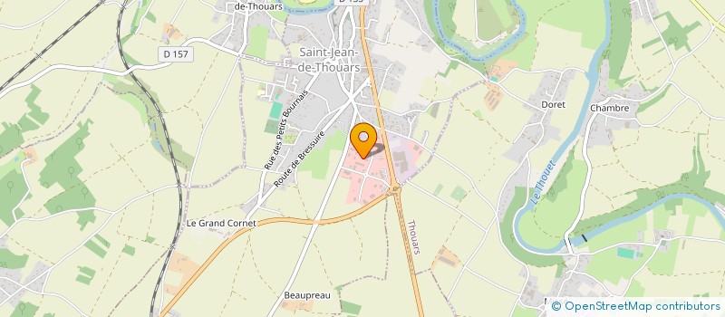 localisation de l'entreprise SCI ETAMO  SAINT JEAN DE THOUARS