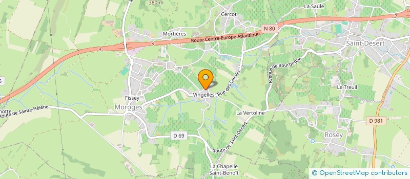 localisation de l'entreprise SCI ETANCHARMOY  MOROGES