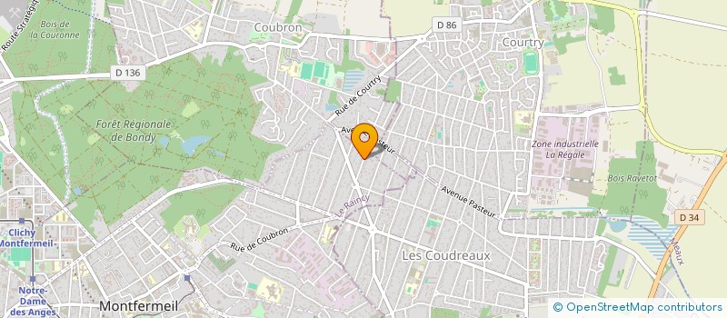 localisation de l'entreprise SCI ETANG à MONTFERMEIL