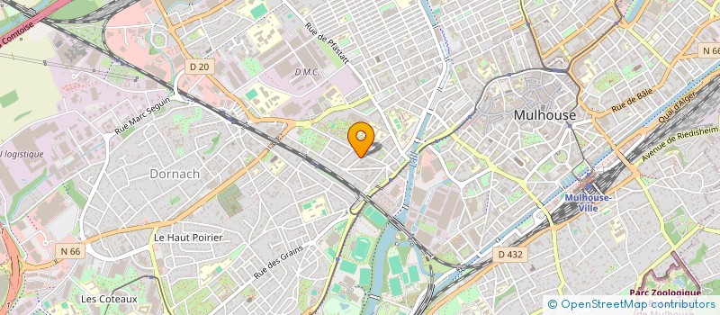 localisation de l'entreprise SCI ETANG  MULHOUSE