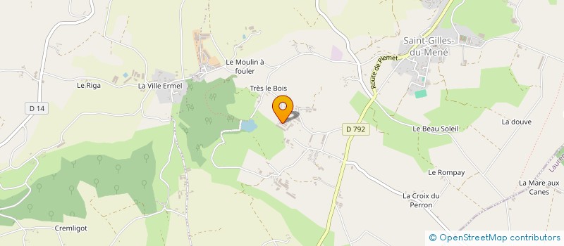 localisation de l'entreprise SCI ETANG DE BOSNY à LE MENE