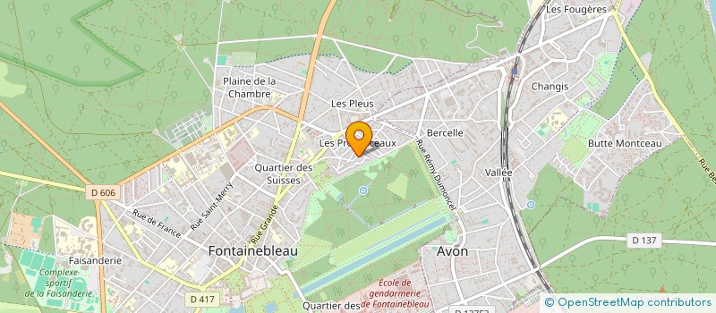 localisation de l'entreprise SCI ETANG DE L'ARROSOIR  FONTAINEBLEAU