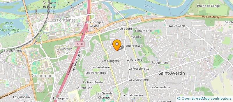 localisation de l'entreprise SCI ETANG DE LA COURTILIERE  SAINT-AVERTIN