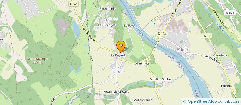 localisation de l'entreprise SCI ETANG DE LA FORGE  BOUVESSE-QUIRIEU