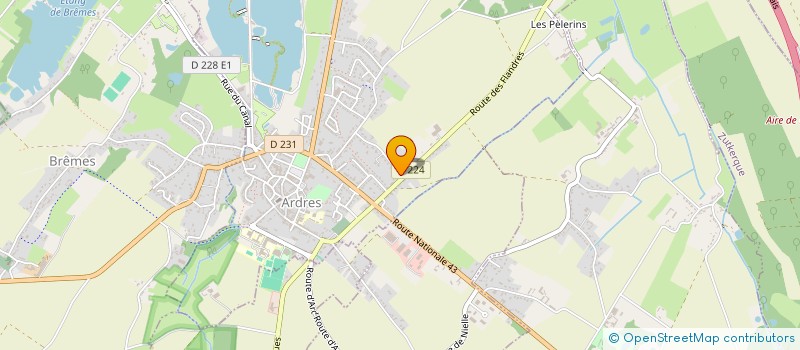 localisation de l'entreprise SCI ETANG DU VIEUX BAC  NIELLES-LES-ARDRES