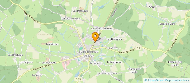 localisation de l'entreprise SCI ETANG MOREAU  SAINT-BONNET-DE-JOUX