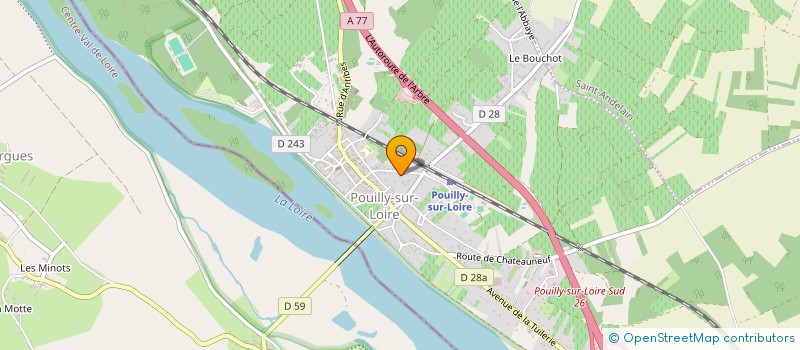 localisation de l'entreprise SCI ETANG NEUF à POUILLY-SUR-LOIRE