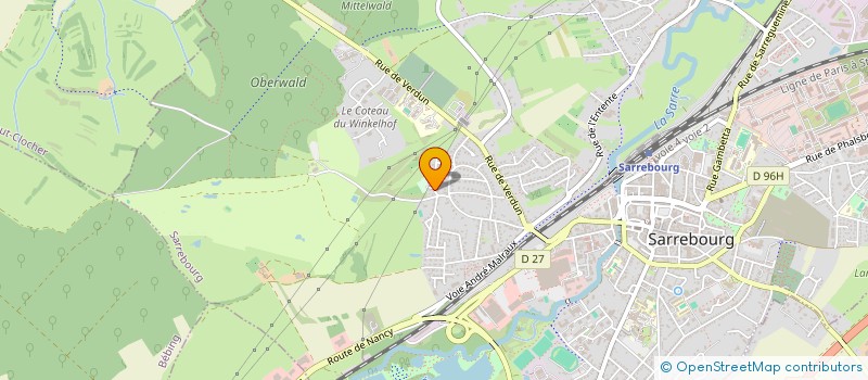 localisation de l'entreprise SCI ETANGS ET FORETS DE L'EDEN à SARREBOURG