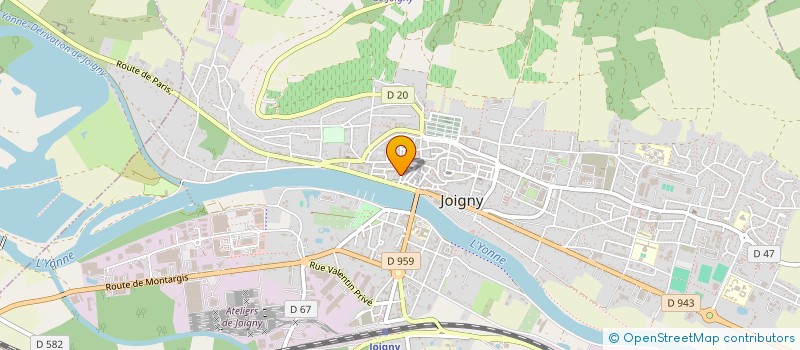 localisation de l'entreprise SCI ETAPE  JOIGNY