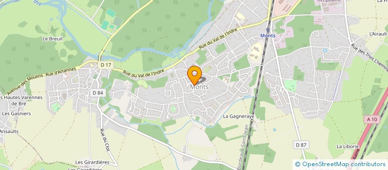 localisation de l'entreprise SCI ETAPE LIGERIENNE  MONTS