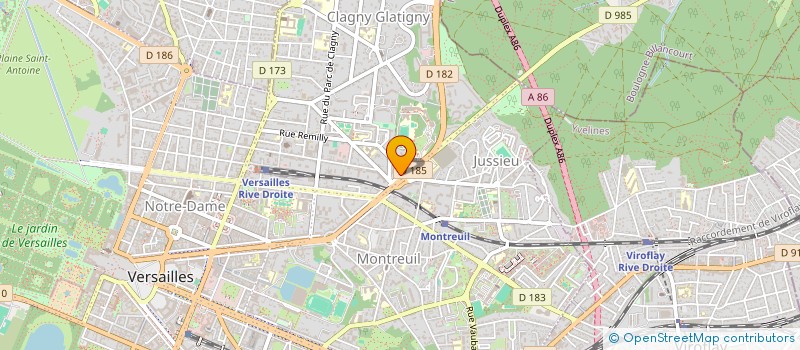 localisation de l'entreprise SCI ETATS-UNIS à VERSAILLES