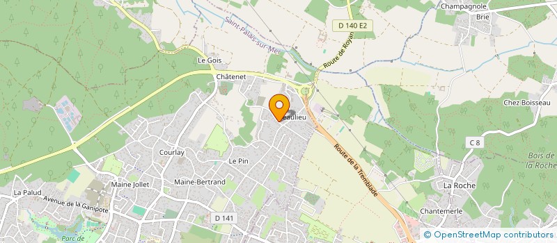 localisation de l'entreprise SCI ETAULES PHARMA  SAINT-PALAIS-SUR-MER