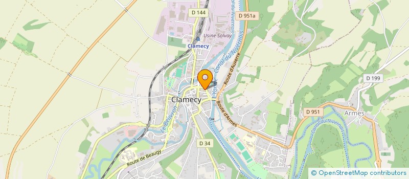 localisation de l'entreprise SCI ETC CLAMECY à CLAMECY