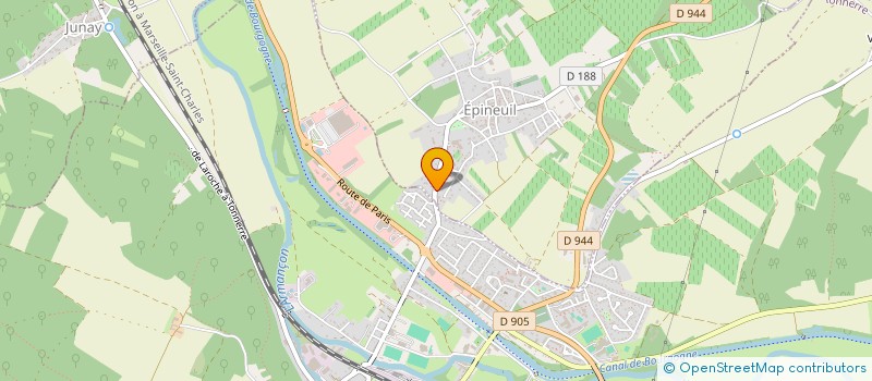 localisation de l'entreprise SCI ETC EPINEUIL  EPINEUIL