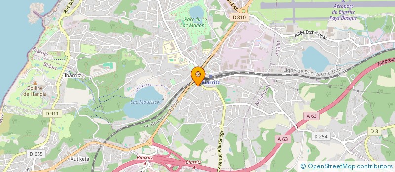 localisation de l'entreprise SCI ETCHEAN à BIARRITZ