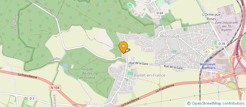 localisation de l'entreprise SCI ETCHEBOIN  MONTSOULT