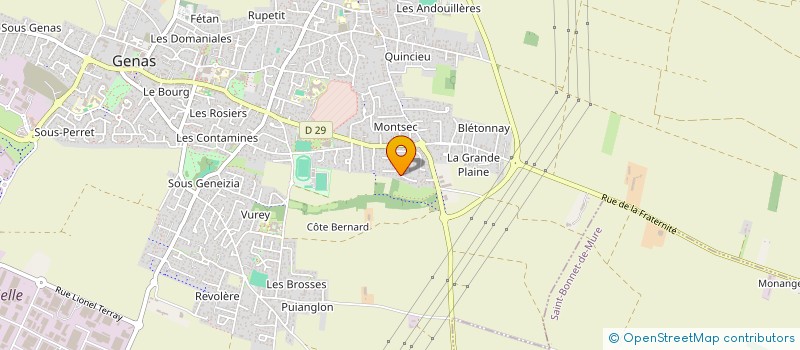 localisation de l'entreprise SCI ETE  GENAS