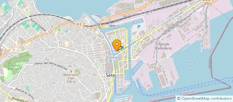 localisation de l'entreprise SCI ETES  SETE