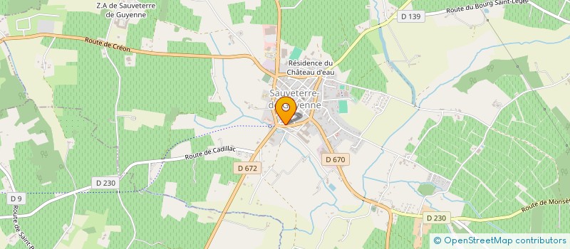 localisation de l'entreprise SCI ETHAN  SAUVETERRE-DE-GUYENNE