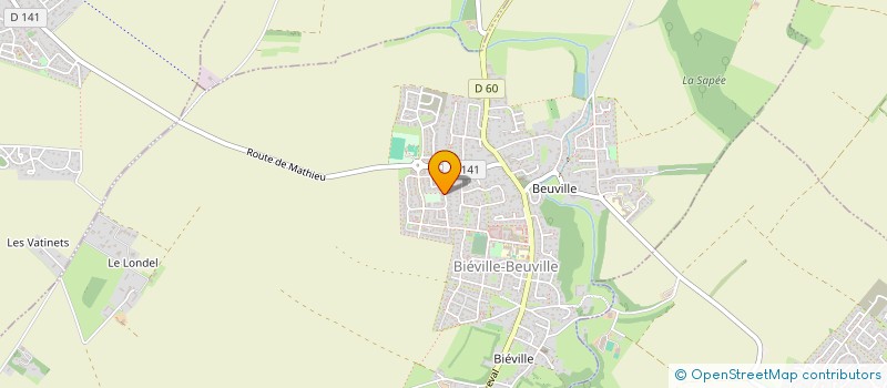 localisation de l'entreprise SCI ETHAN  BIEVILLE-BEUVILLE