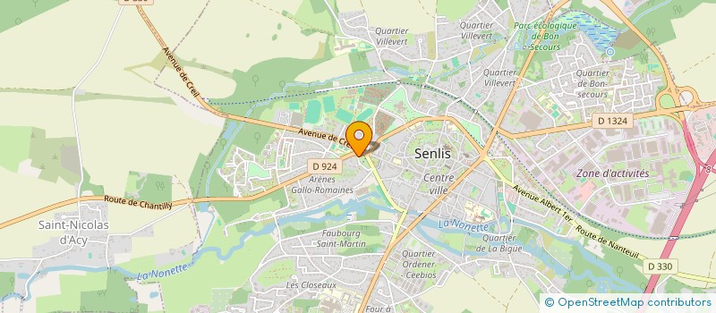 localisation de l'entreprise SCI ETHANIA  SENLIS