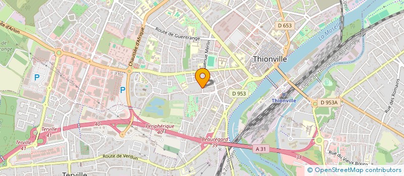 localisation de l'entreprise SCI ETICAT à THIONVILLE