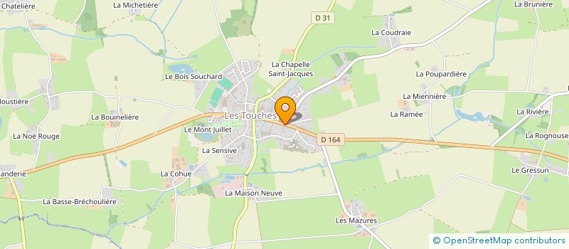 localisation de l'entreprise SCI ETIENNE à LES TOUCHES