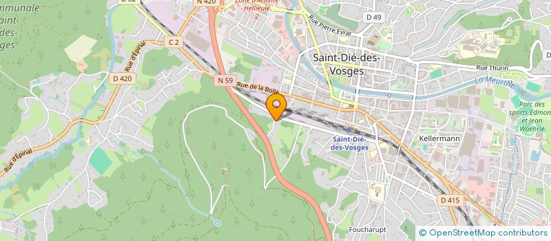 localisation de l'entreprise SCI ETIENNE à SAINT-DIE-DES-VOSGES