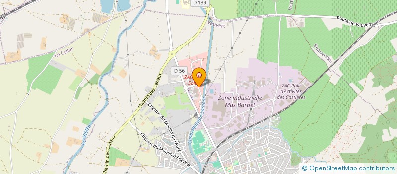 localisation de l'entreprise SCI ETIENNE  VAUVERT