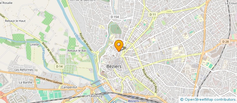 localisation de l'entreprise SCI ETIENNE DOLET  BEZIERS