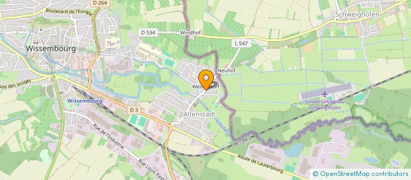 localisation de l'entreprise SCI ETIESO  WISSEMBOURG