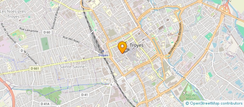 localisation de l'entreprise SCI ETINCELLES à TROYES