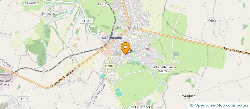 localisation de l'entreprise SCI ETINCELLES ET TRUSQUIN  LUC-LA-PRIMAUBE